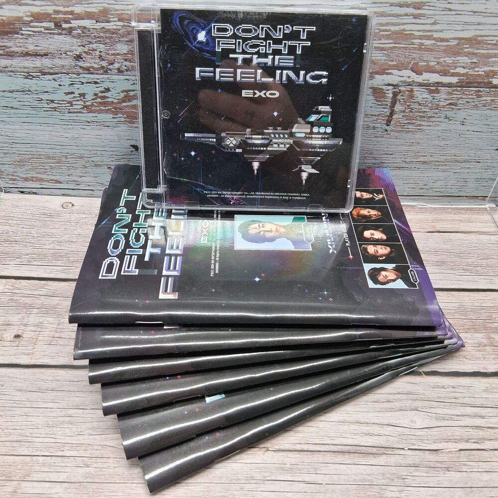 Lot of 7 EXO Don't Fight The Feeling Cds As Pictured (No Photo Cards)